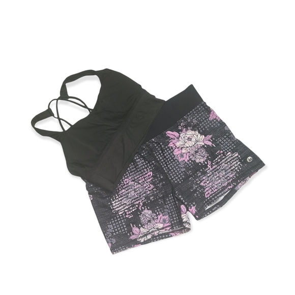 Workout Sets For Women Sports Bra & Workout Shorts Activewear For Women - Picture 1 of 5